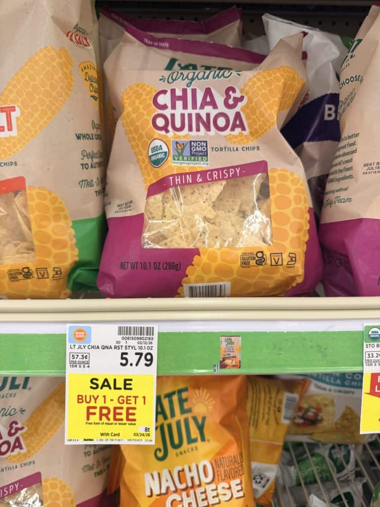 Late July Tortilla Chips Kroger shelf image