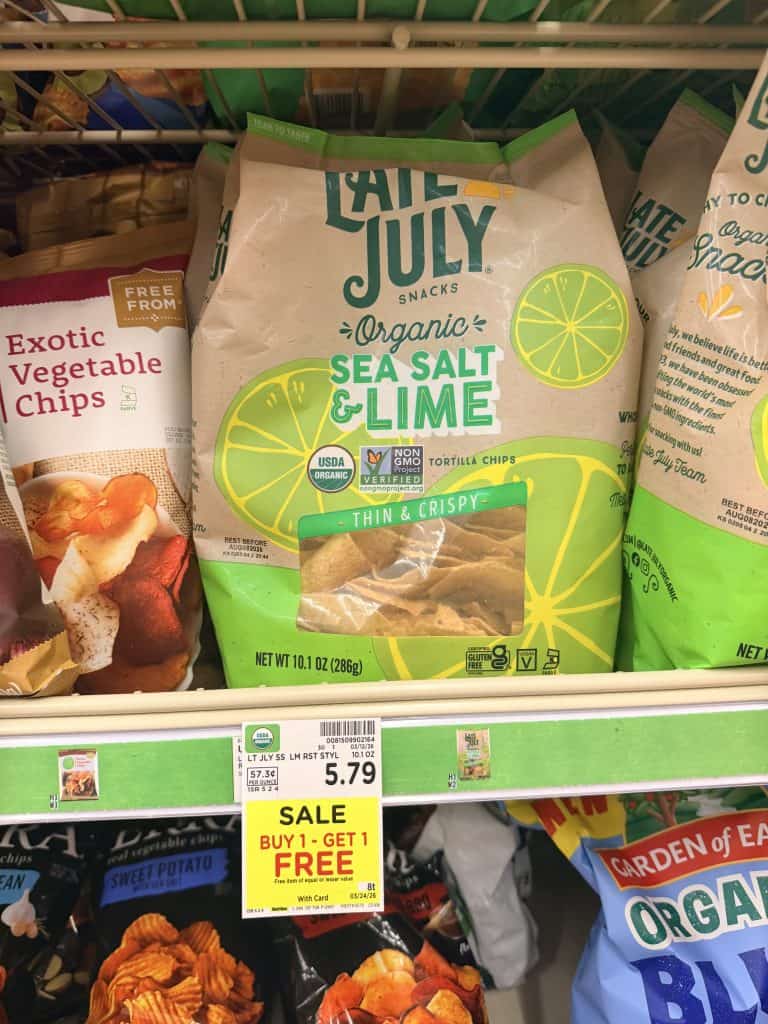 Late July Tortilla Chips Kroger shelf image
