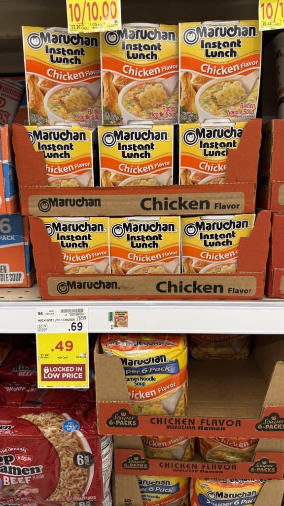 Maruchan Ramen Kroger Shelf Image