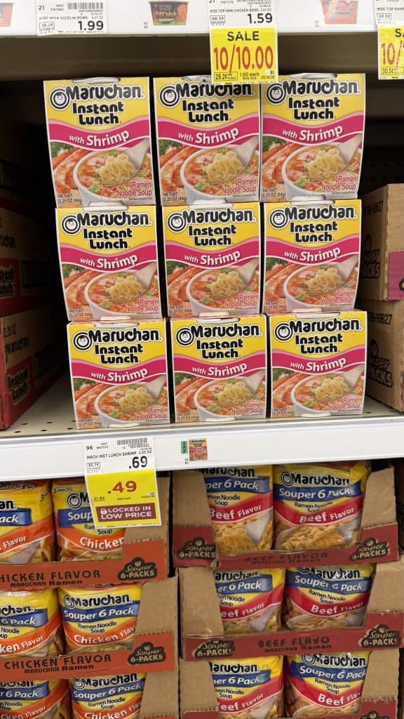 Maruchan Ramen Kroger Shelf Image