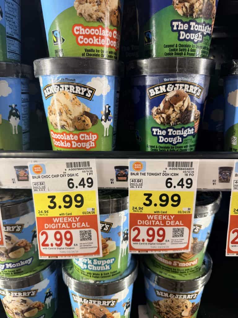 Talenti, Ben & Jerry's and Magnum Desserts Kroger Shelf Image