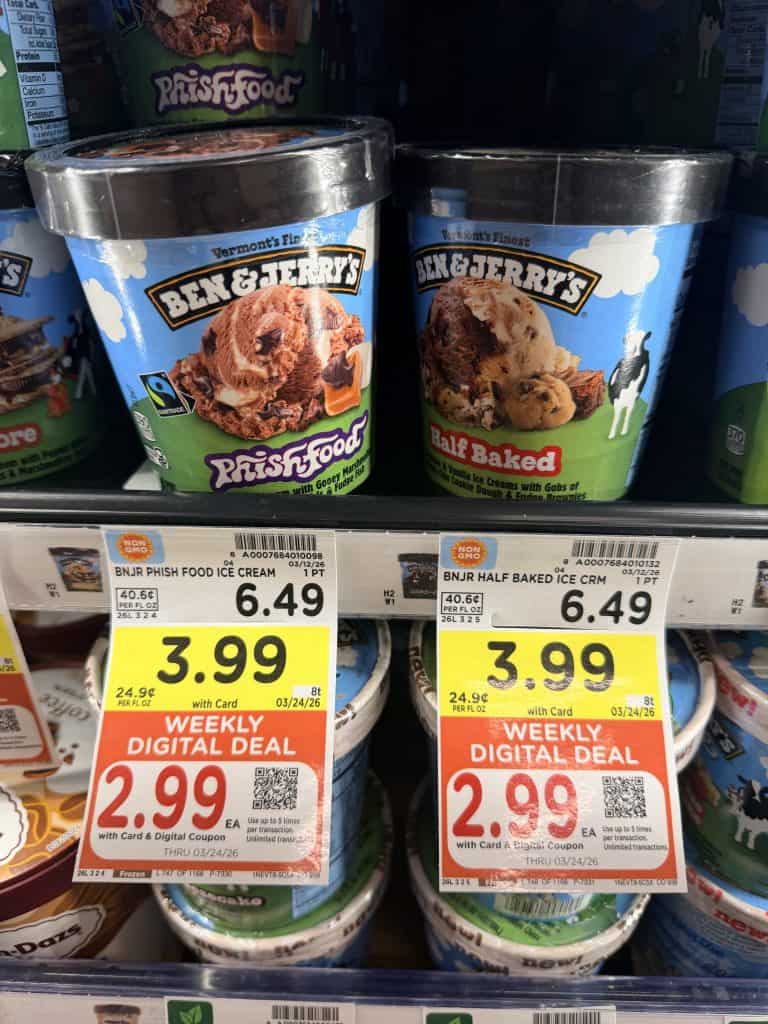 Talenti, Ben & Jerry's and Magnum Desserts Kroger Shelf Image