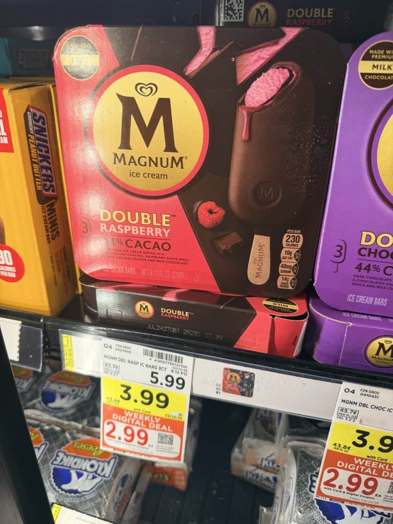 Talenti, Ben & Jerry's and Magnum Desserts Kroger Shelf Image
