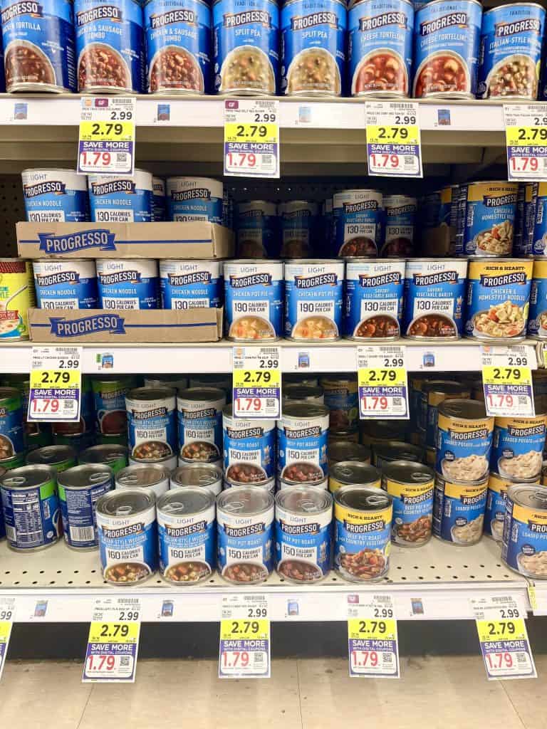 Progresso Soups kroger shelf image