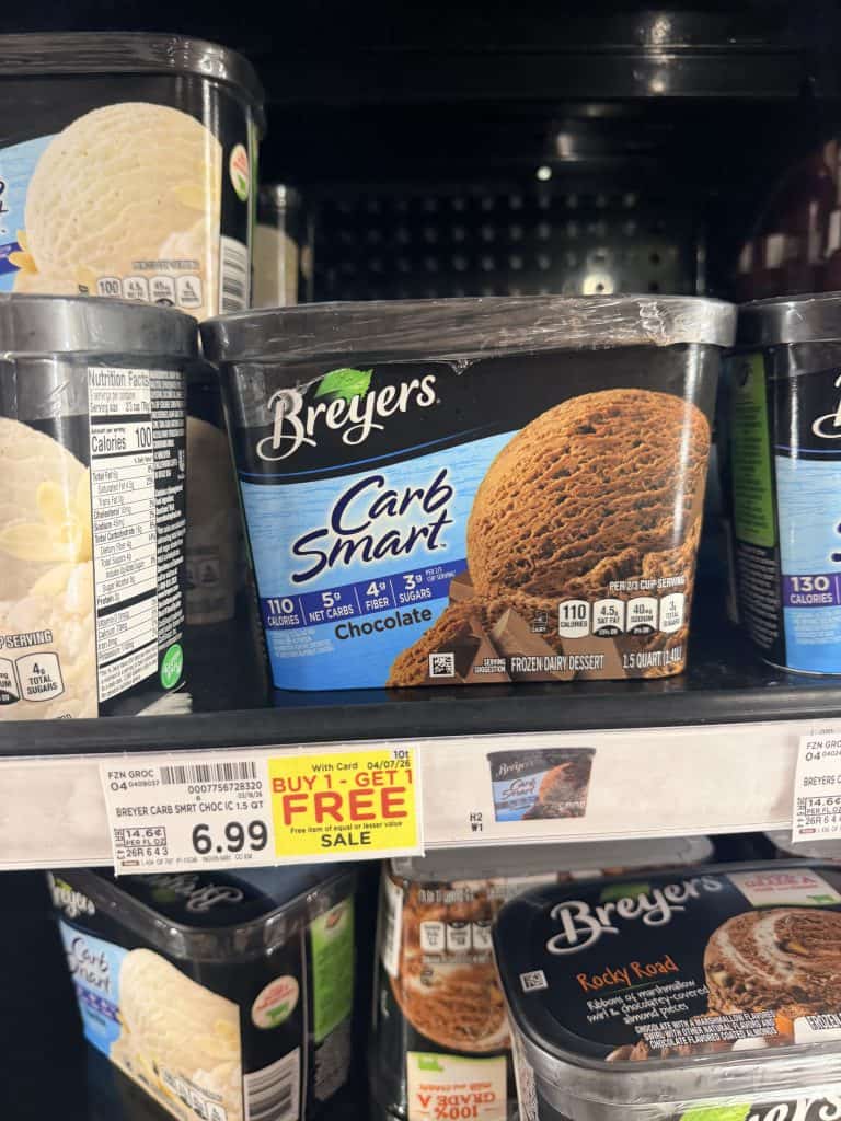 Breyers Ice Cream Kroger shelf image