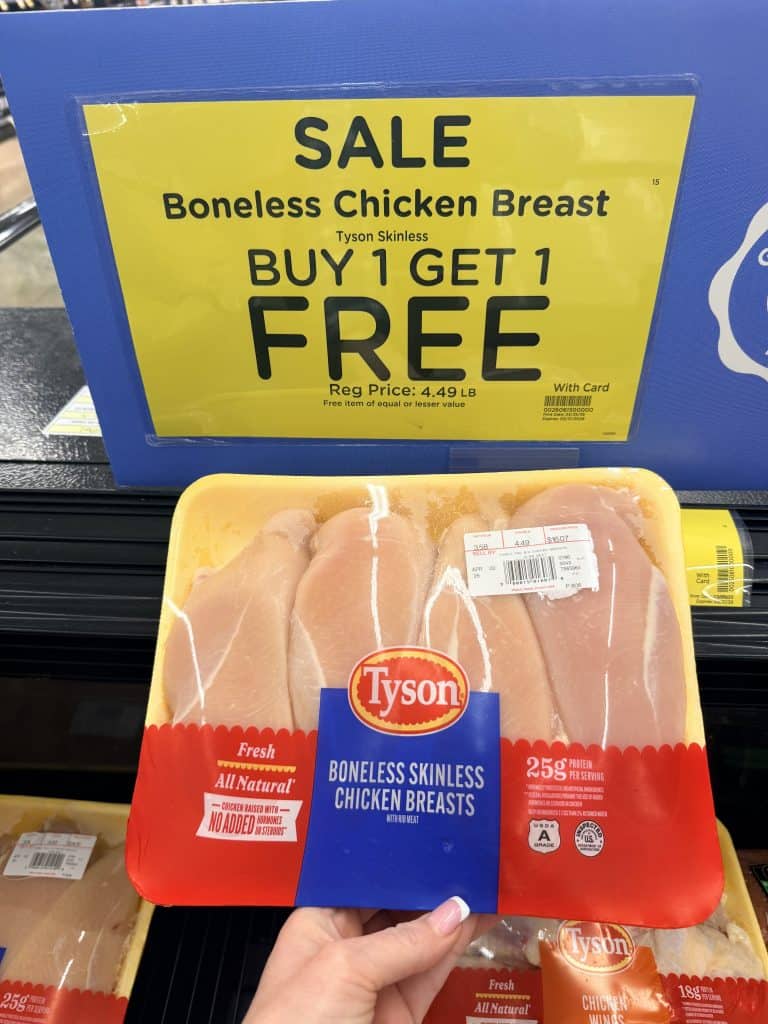 Tyson Chicken Kroger shelf image