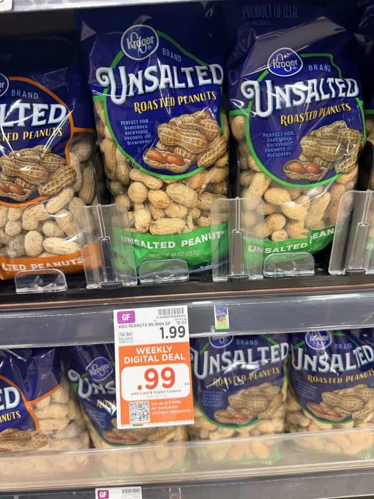 kroger peanuts shelf image