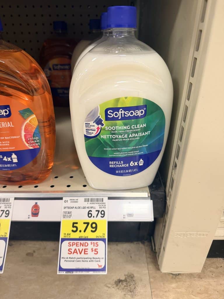 softsoap hand soap refill kroger shelf image