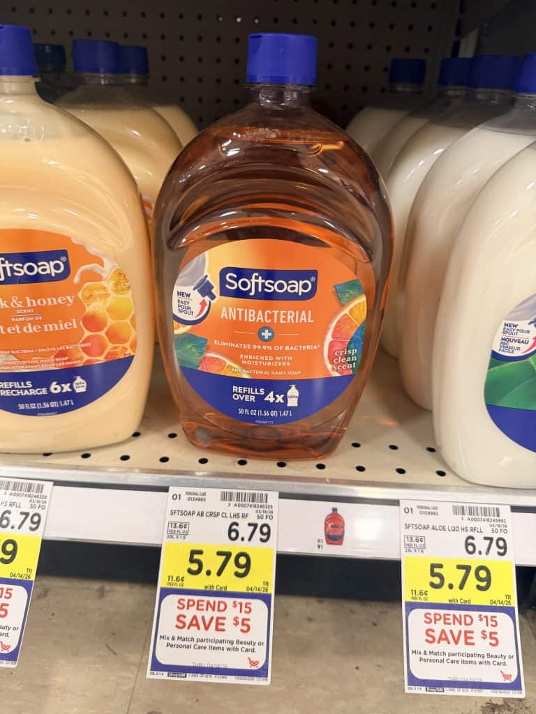 softsoap hand soap refill kroger shelf image