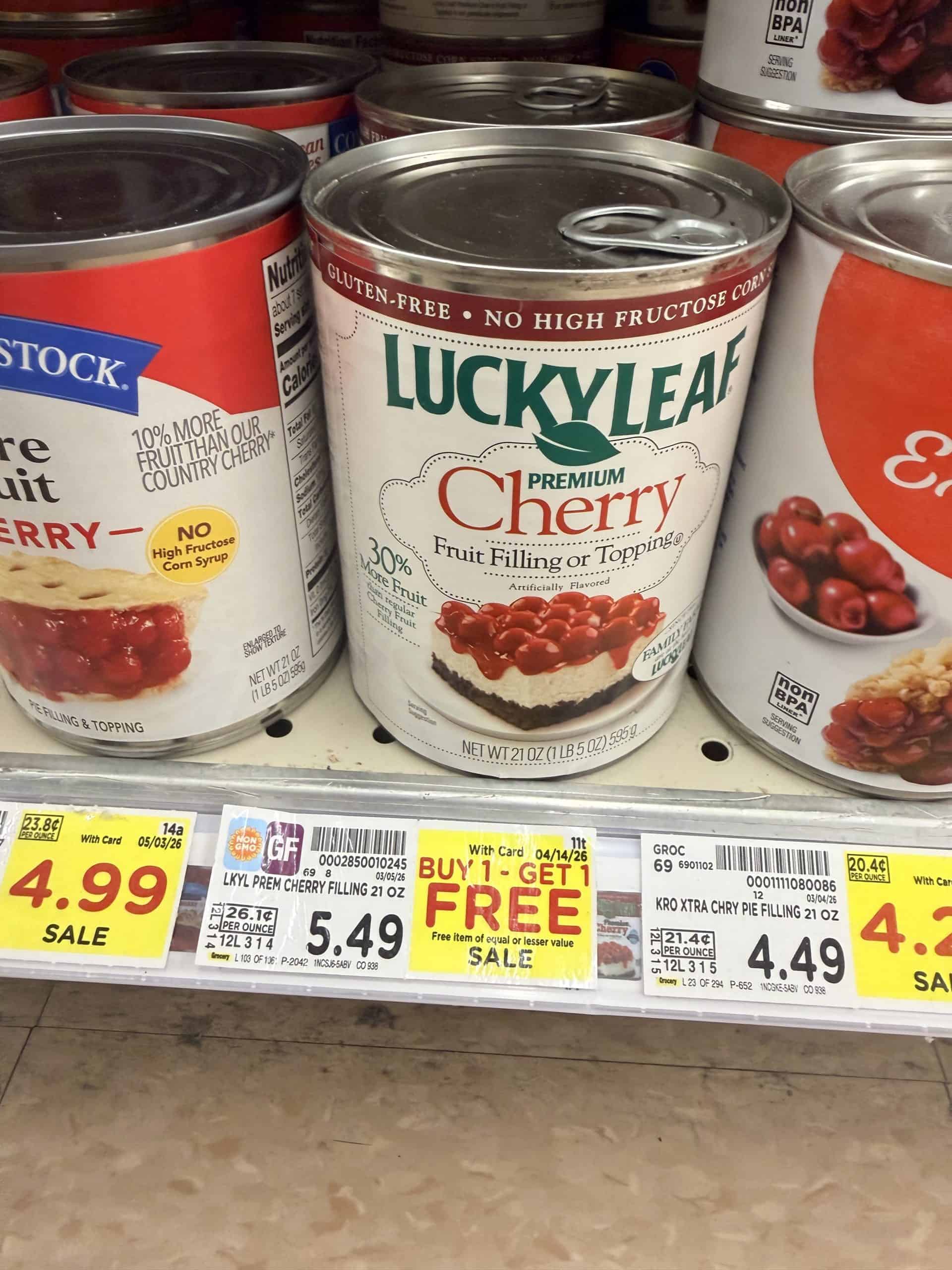 lucky leaf kroger shelf image