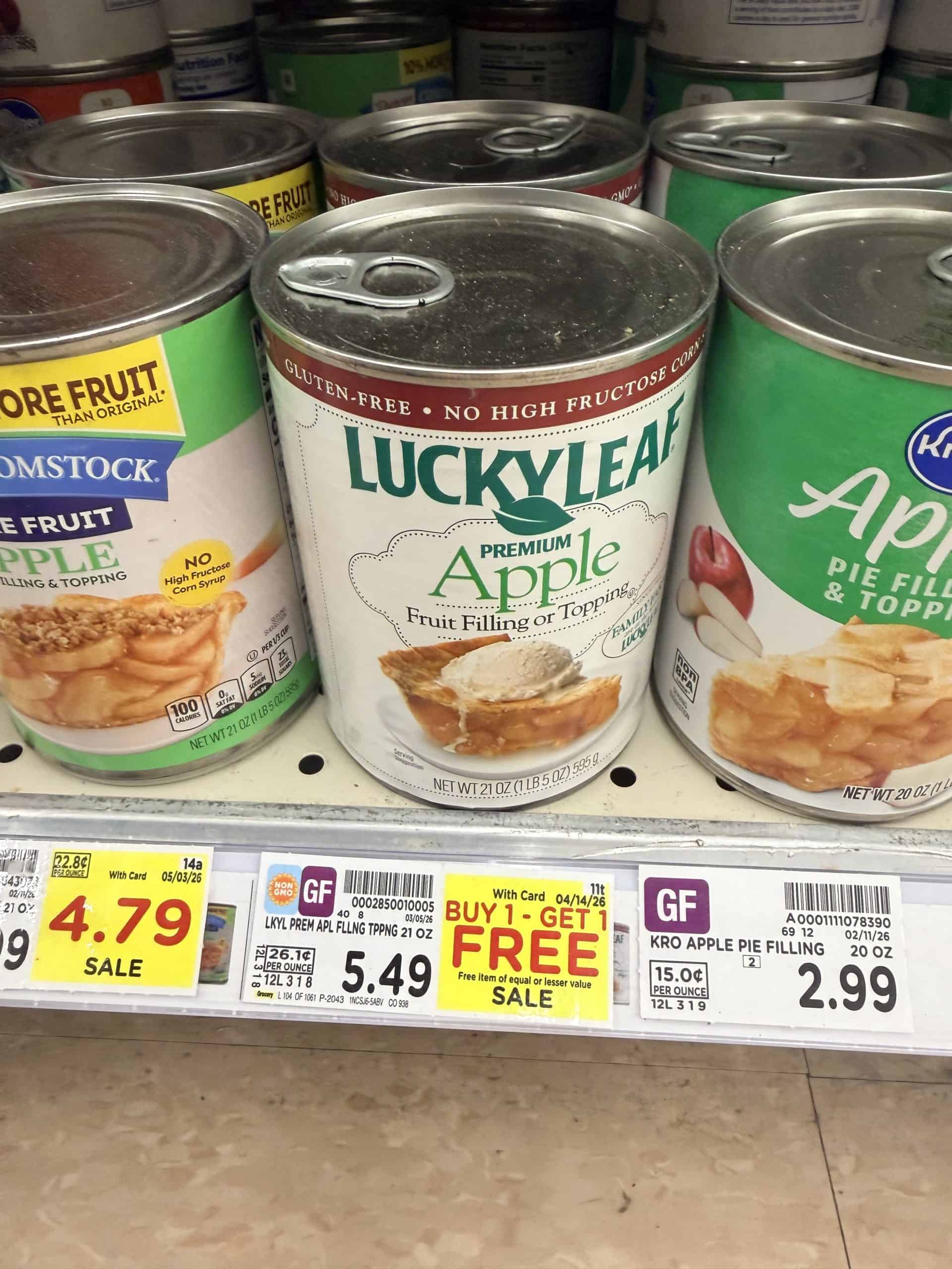 lucky leaf kroger shelf image