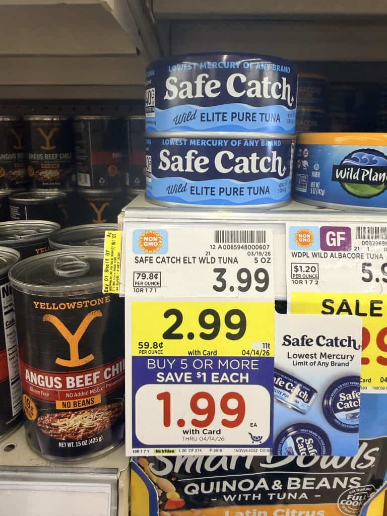 safe catch tuna kroger shelf image