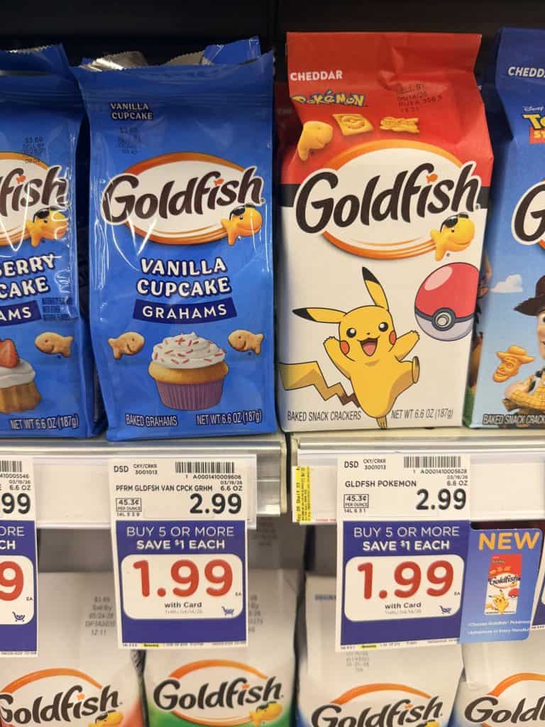 pepperidge farm goldfish kroger shelf image