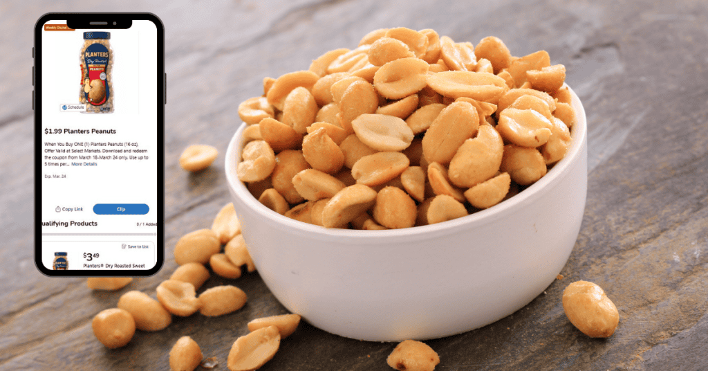 Planters Peanuts Kroger Digital Coupon
