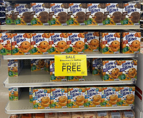 Entenmann's Little Bites Kroger Shelf Image
