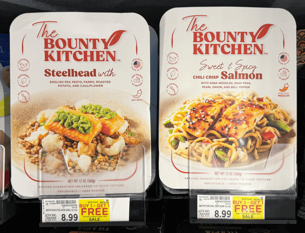 The bounty kitchen kroger shelf image