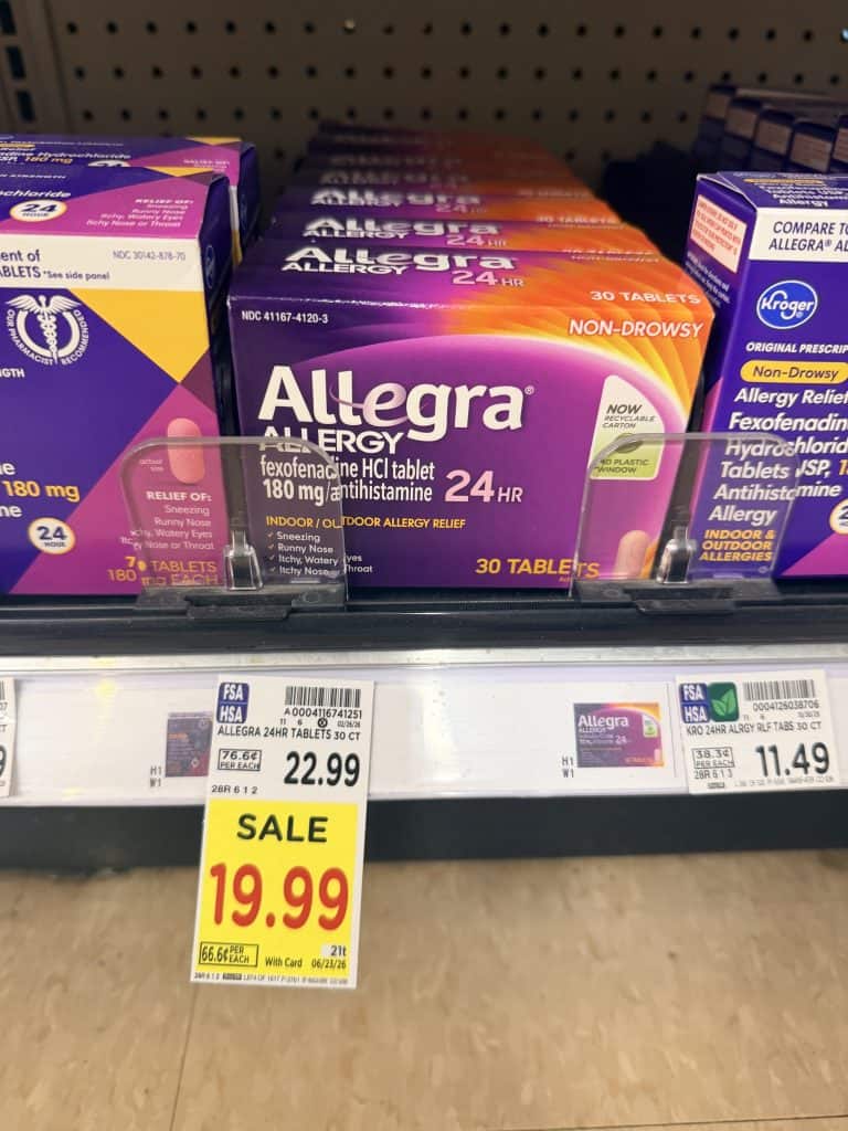 allegra kroger shelf image