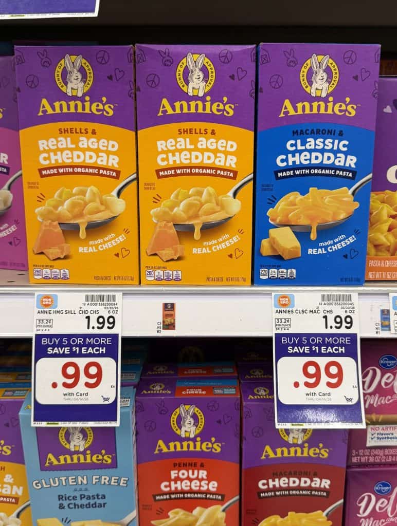 annie's mac and cheese kroger shelf image (3)