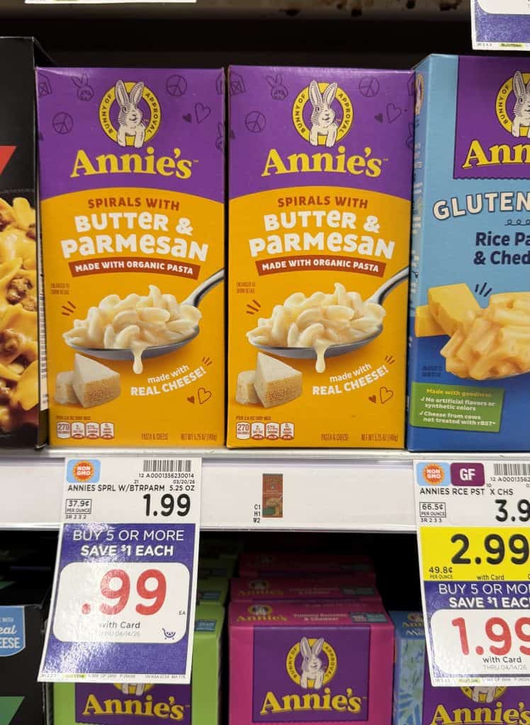 annie's mac and cheese kroger shelf image (3)