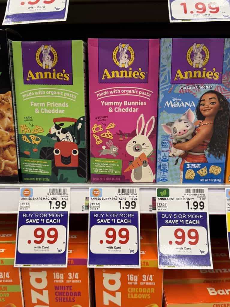 annie's mac and cheese kroger shelf image (3)
