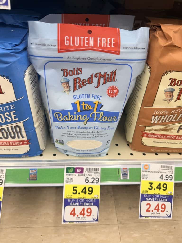 bob's red mill GF flour kroger shelf image