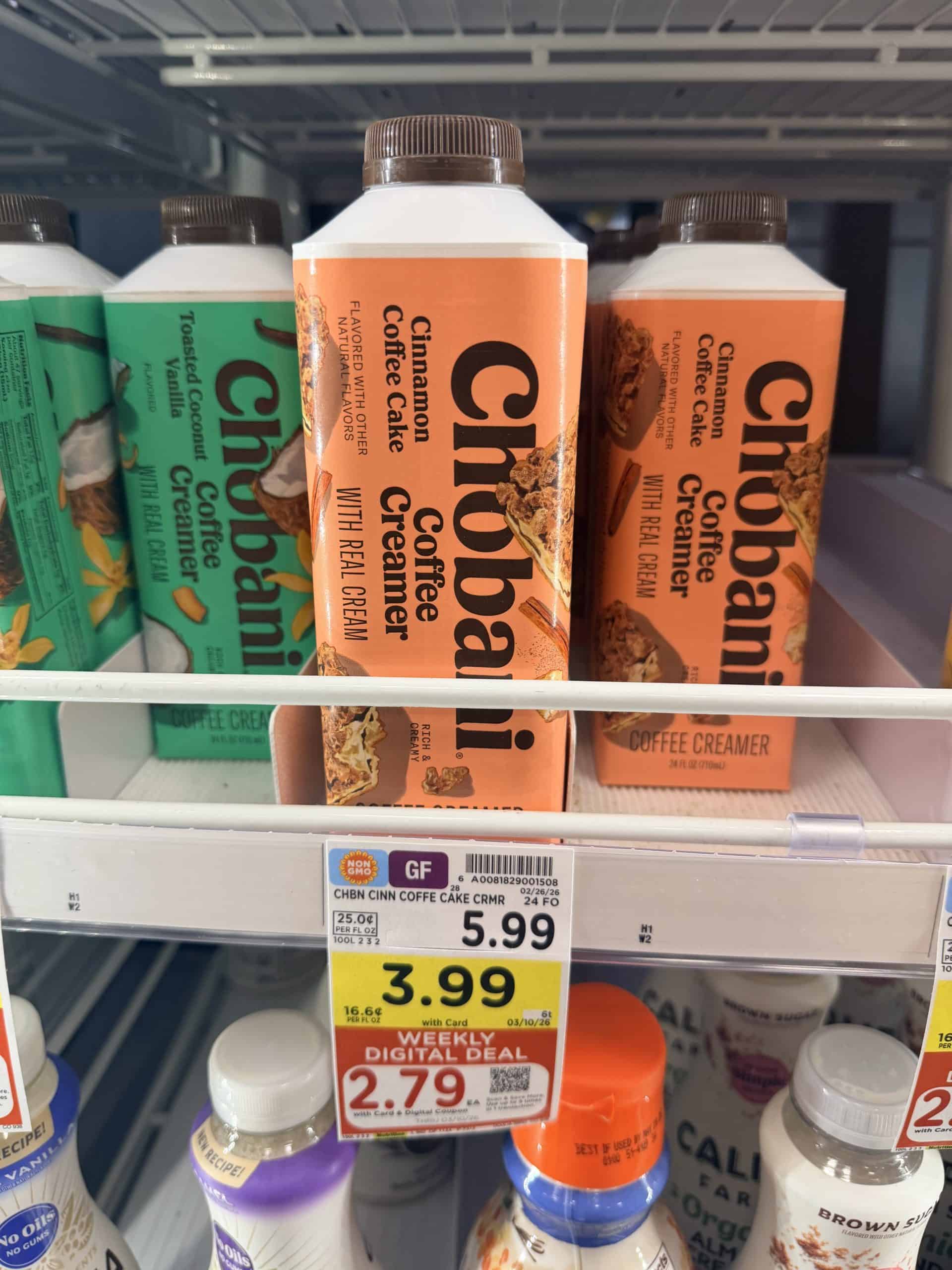 Chobani Creamer And Oat Milk As Low As 2 79 Kroger Krazy Chobani Kroger Shelf Image 9 Scaled 