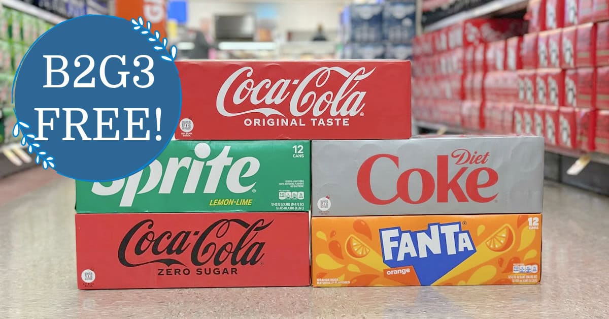 Coca-Cola, Pepsi or Canada Dry is B2G3 FREE! - Kroger Krazy