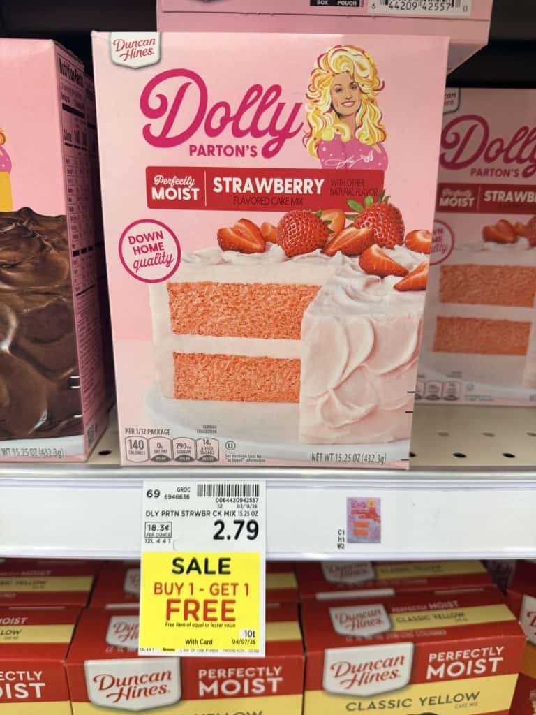 dolly parton cake mix kroger shelf image (3)