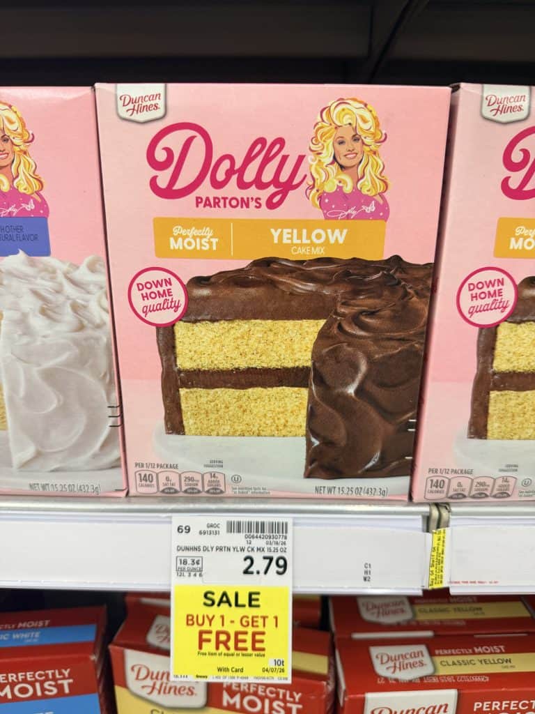 dolly parton cake mix kroger shelf image (3)