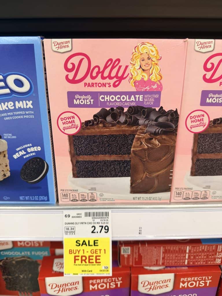 dolly parton cake mix kroger shelf image (3)