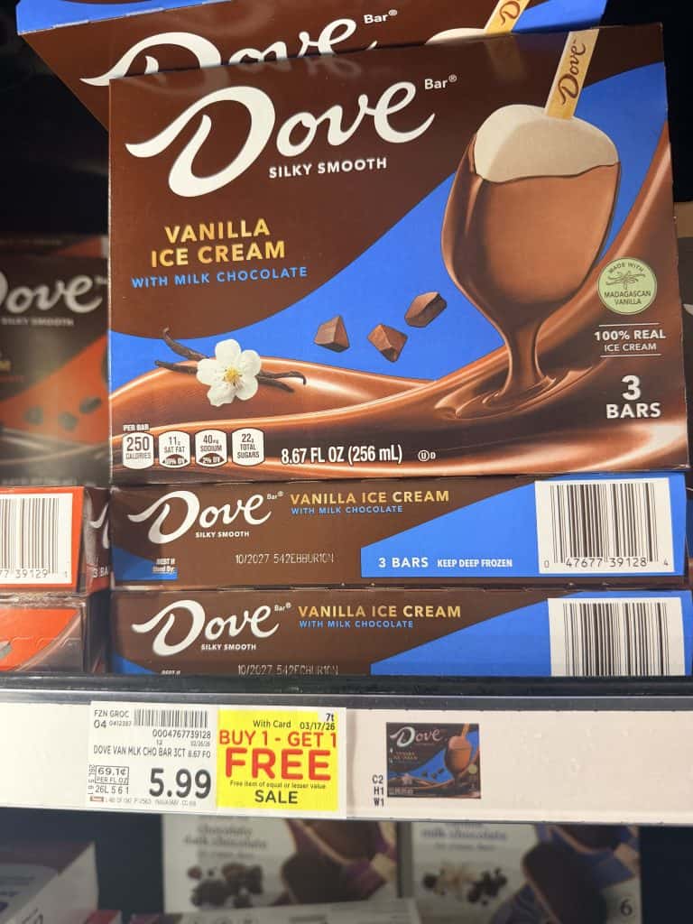 dove ice cream kroger shelf image (1)