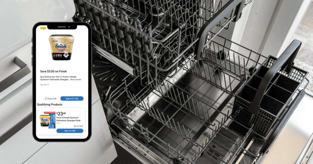 finish dishwasher detergent kroger digital coupon