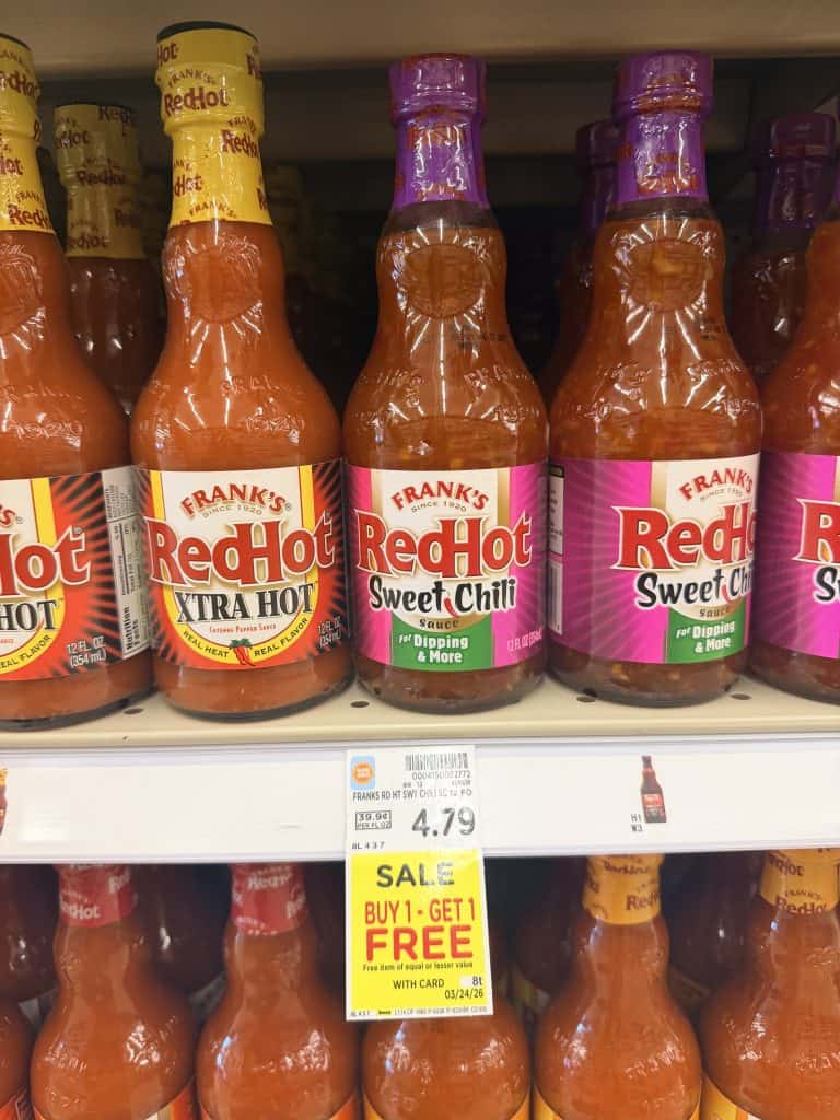 frank's red hot sauces kroger shelf image (1)