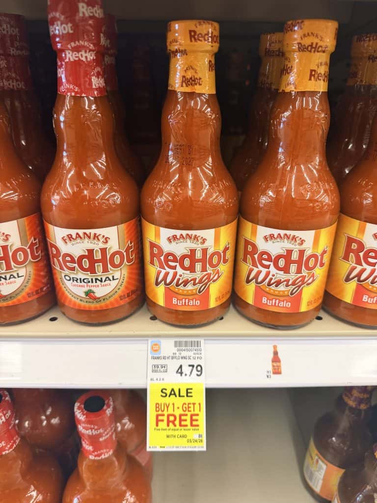 frank's red hot sauces kroger shelf image (1)