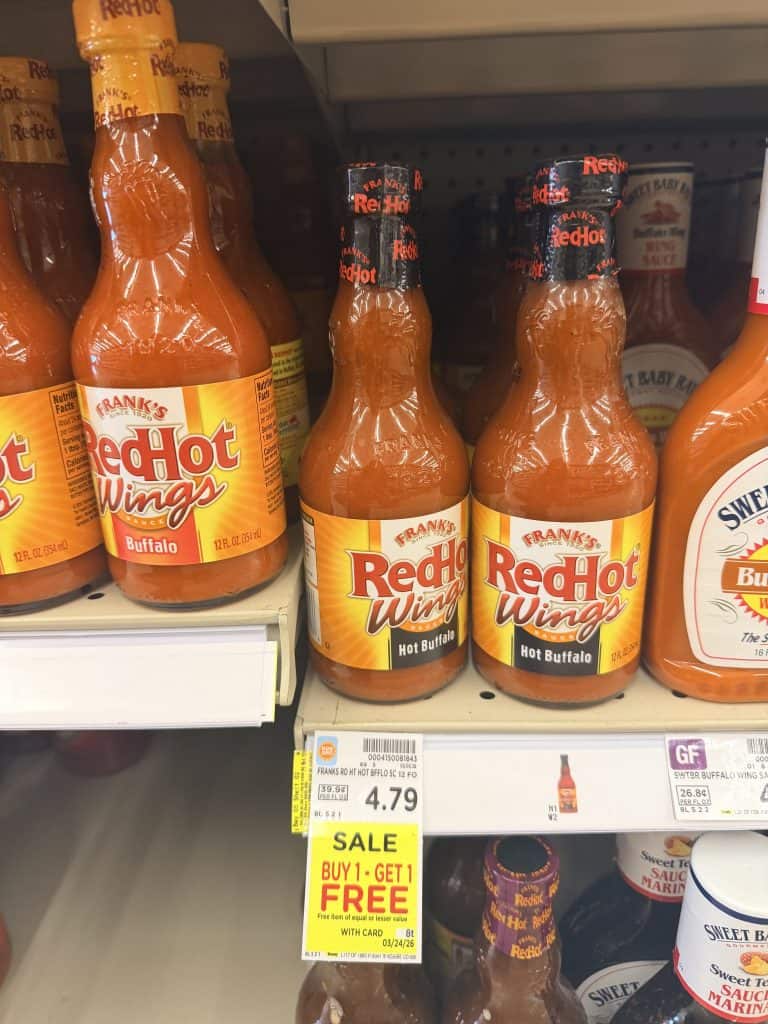 frank's red hot sauces kroger shelf image (1)