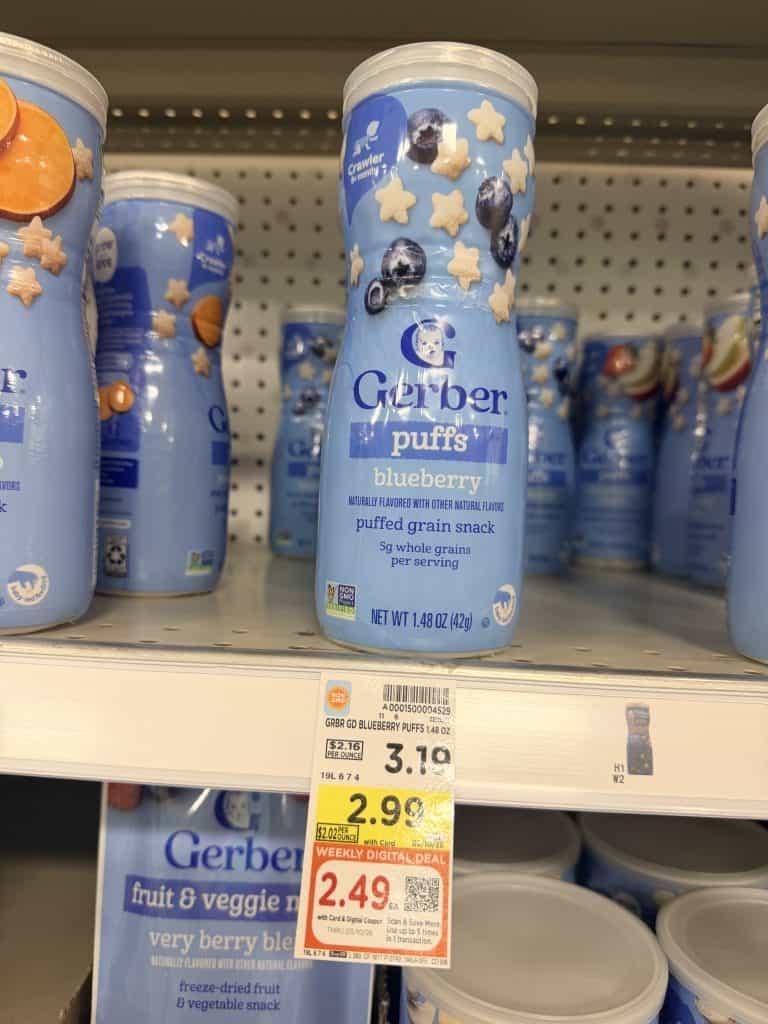 gerber puffs, crunchies and melts kroger shelf image (2)