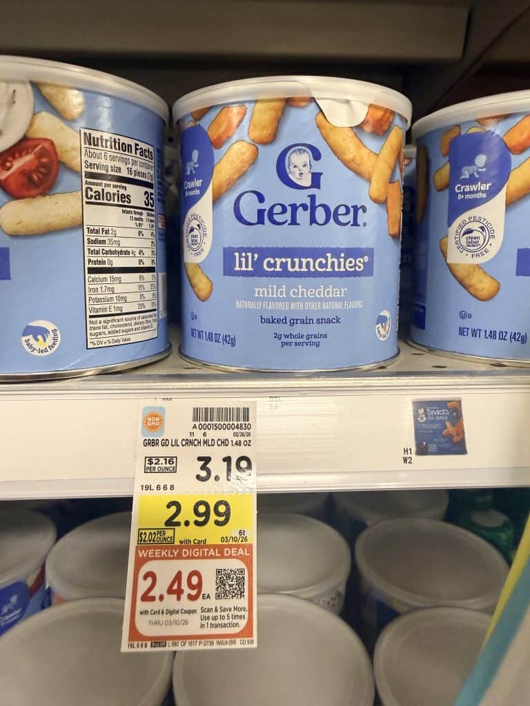 gerber puffs, crunchies and melts kroger shelf image (2)