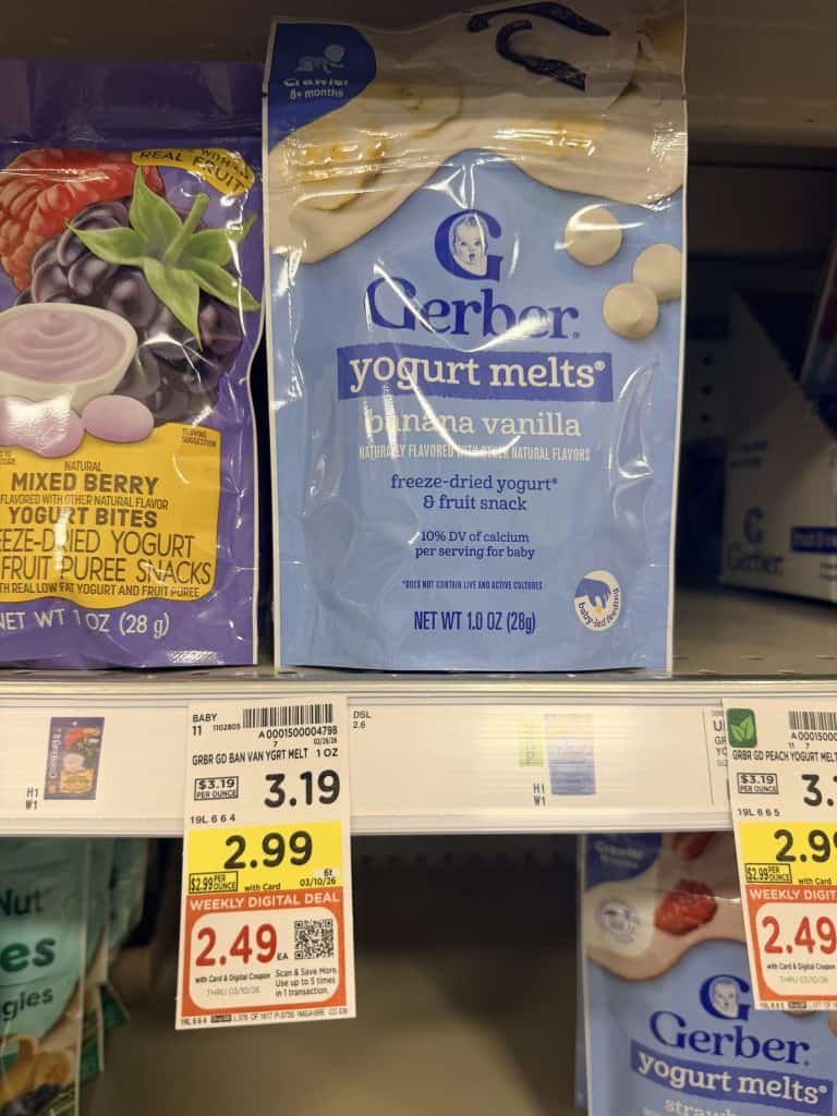 gerber puffs, crunchies and melts kroger shelf image (2)