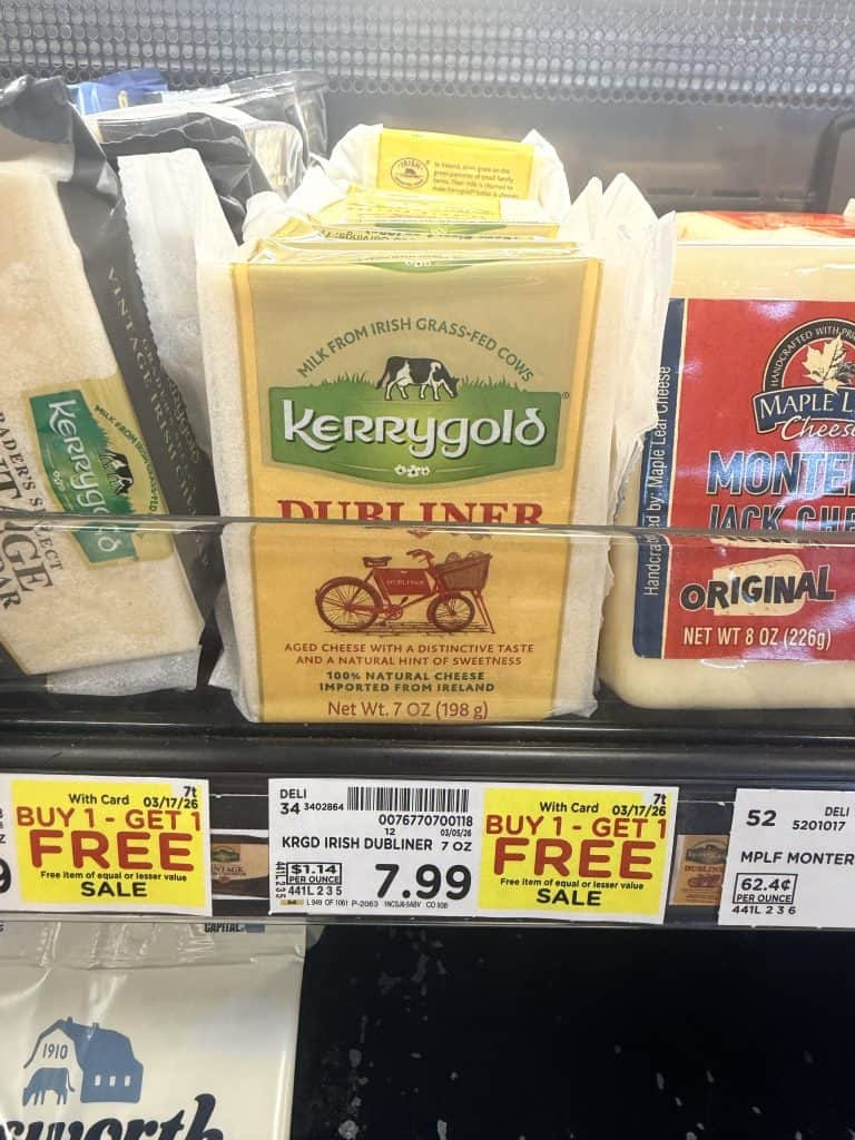 kerrygold cheese kroger shelf image (1)