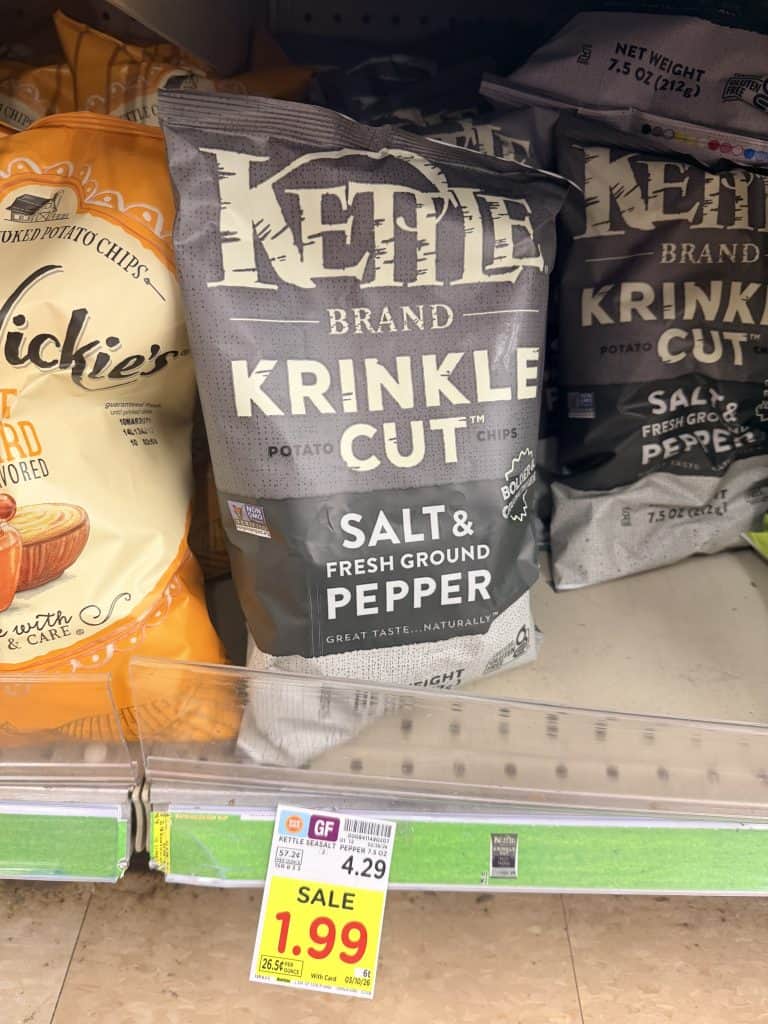 kettle brand chips kroger shelf image (1)