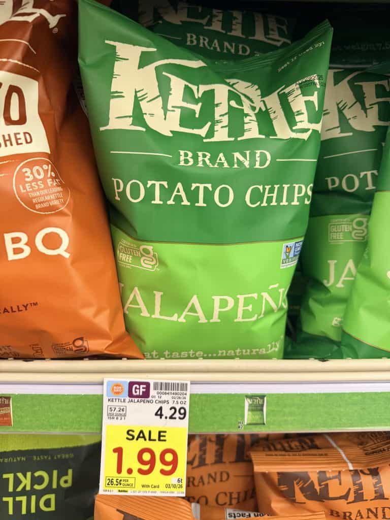 kettle brand chips kroger shelf image (1)