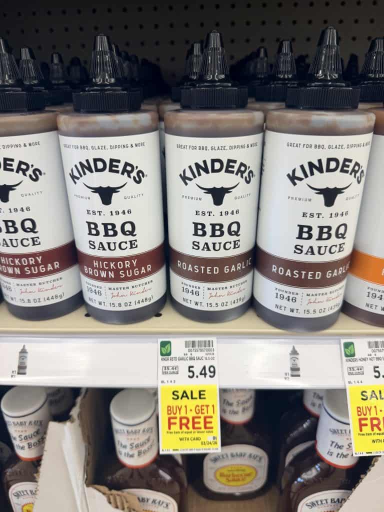 kinder sauces kroger shelf image (3)
