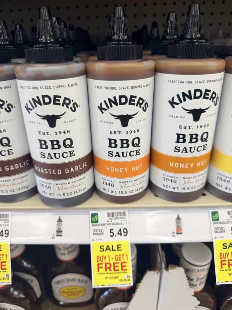 kinder sauces kroger shelf image (3)