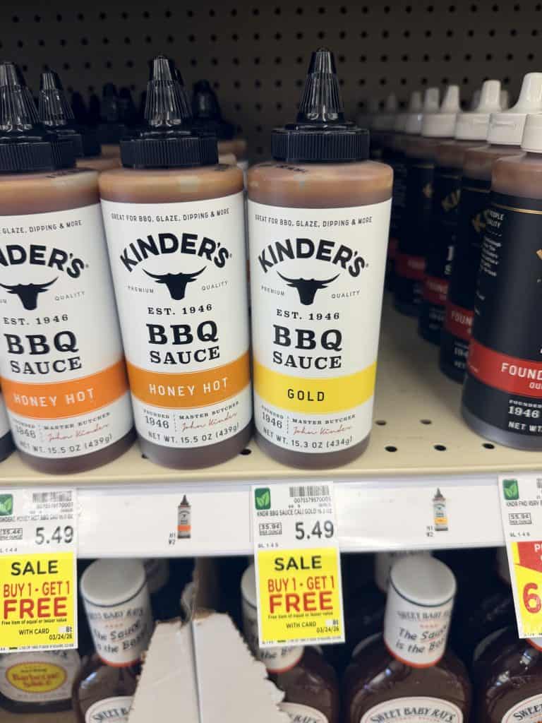 kinder sauces kroger shelf image (3)