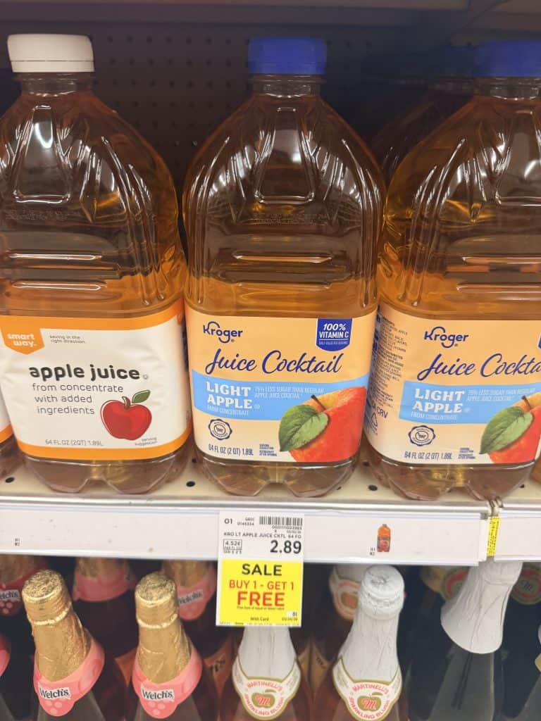 kroger apple juice kroger shelf image (2)