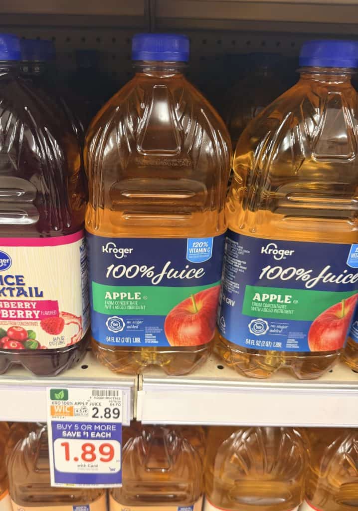 kroger apple juice shelf image (1)