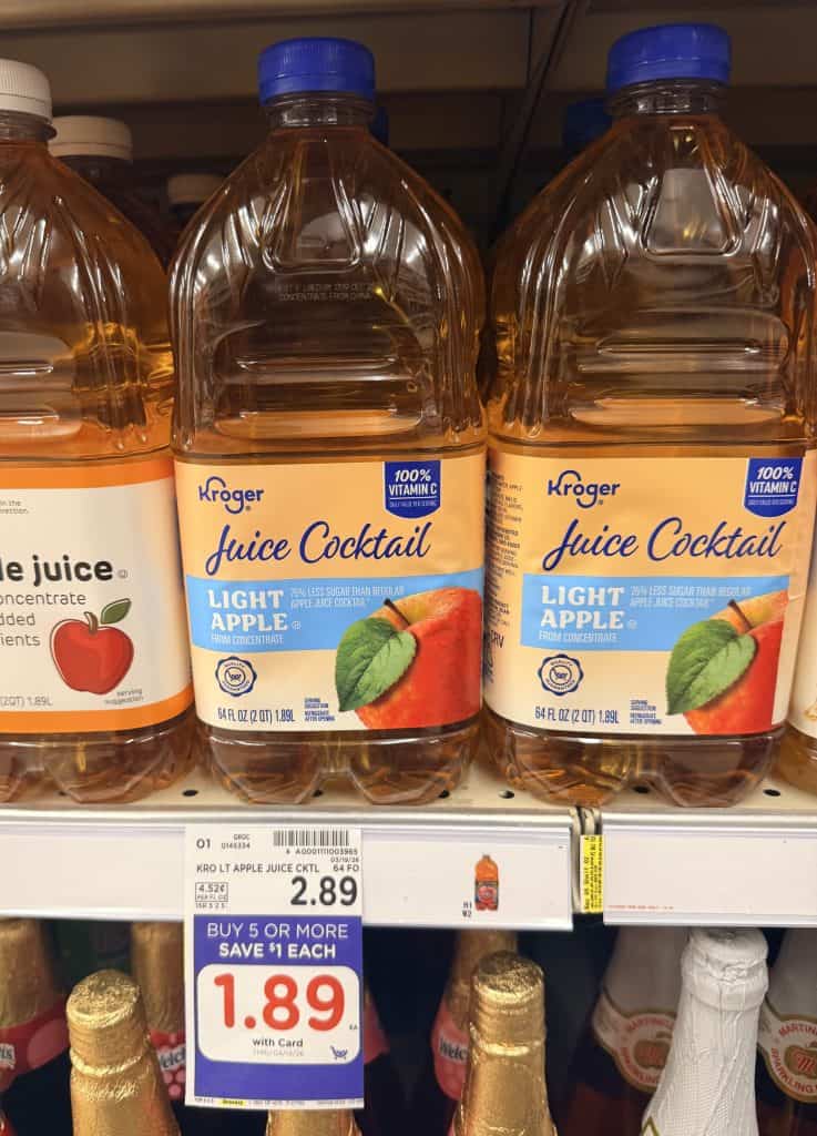kroger apple juice shelf image (1)