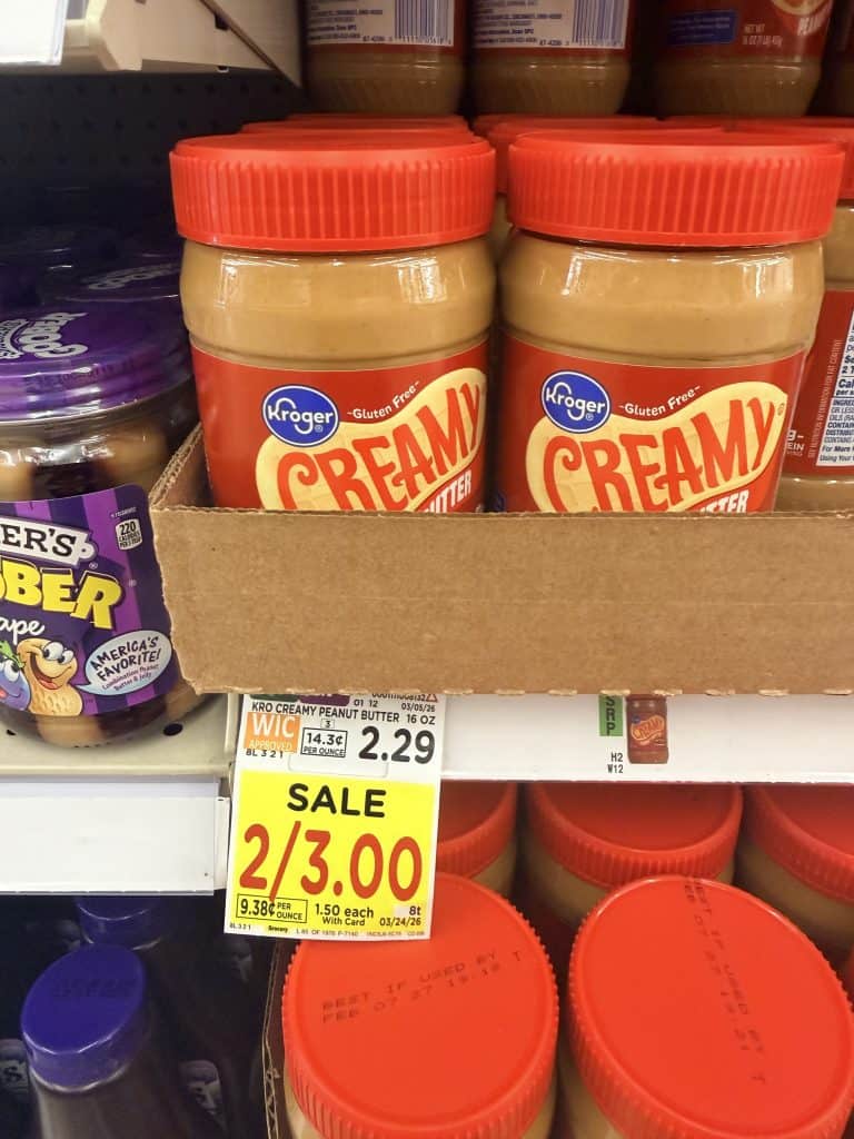 kroger peanut butter shelf image (1)