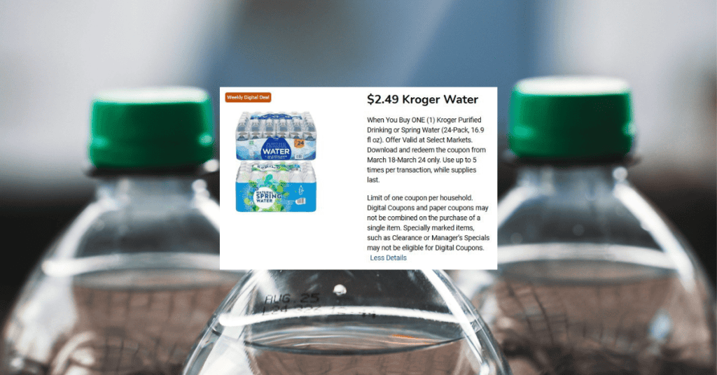 kroger water digital coupon