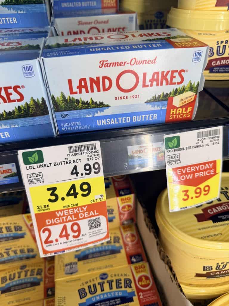 land o lakes butter kroger shelf image (3)
